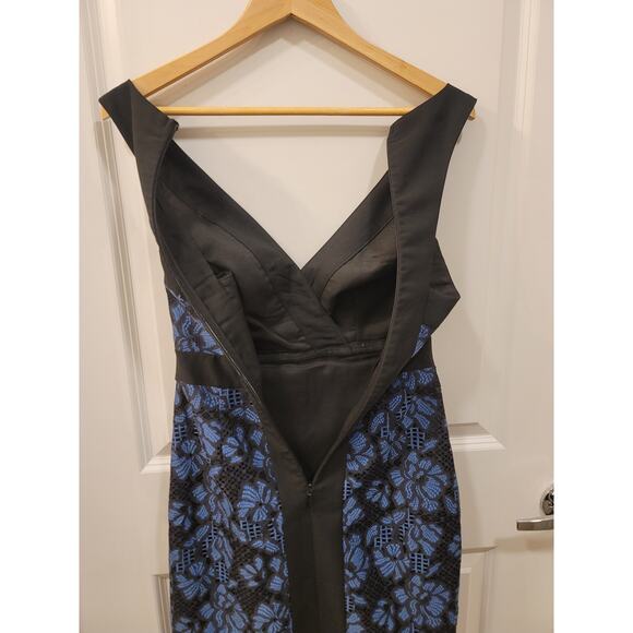 Anthropologie Harlyn Two Tone Lane Surplice Cocktail Dress - Picture 5 of 8